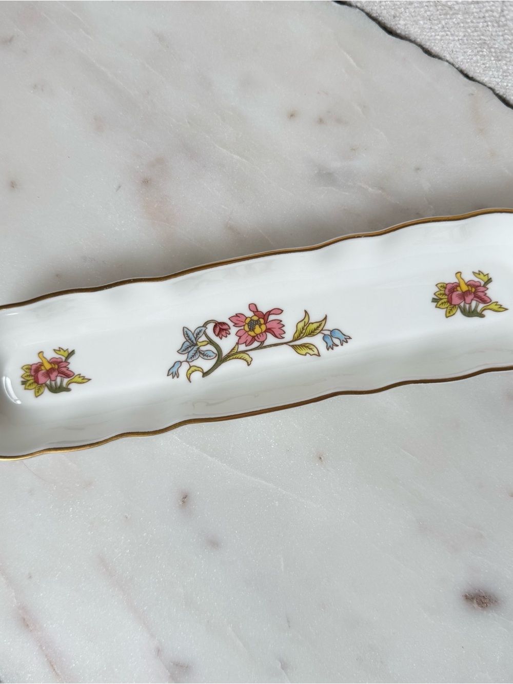 Vintage Aristocrat Fine Bone China Trinket Tray hand-crafted in England